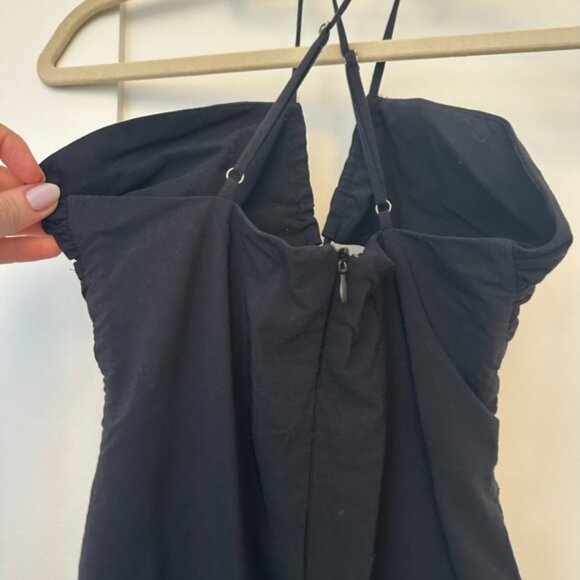 ZARA Cut Out Midi Dress, Wooden Bead Detail, Black, XS - Picture 10 of 12